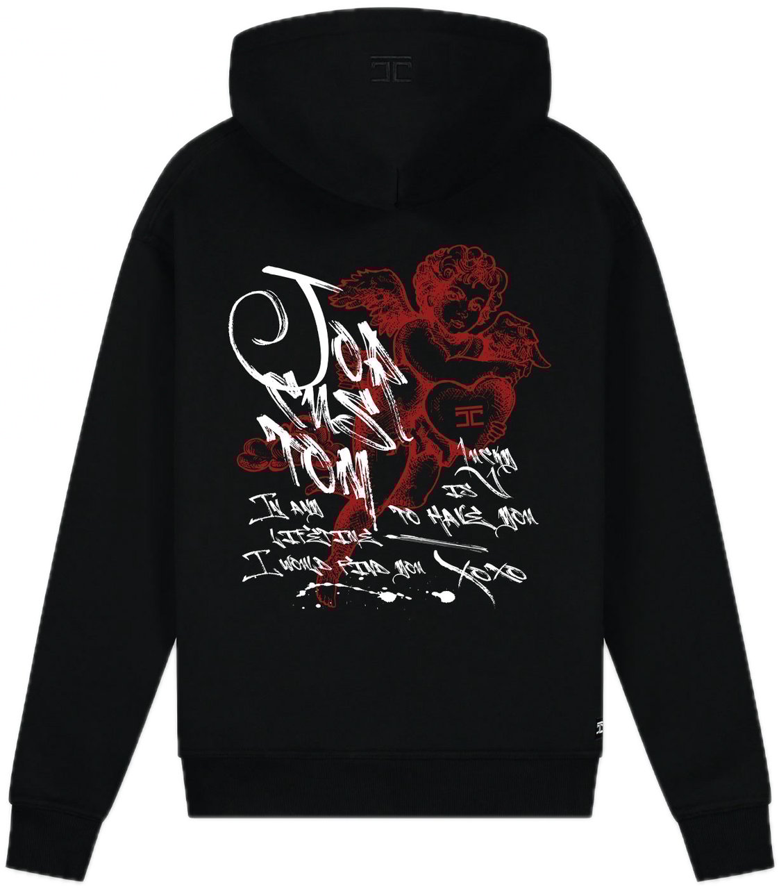 JORCUSTOM LoveAngel Sf Hoodie Black Zwart
