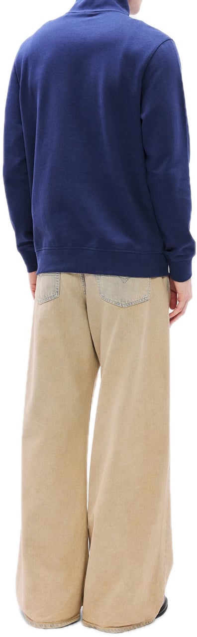 Hugo Boss Zetrust zipper coltrui Open Blue Blauw