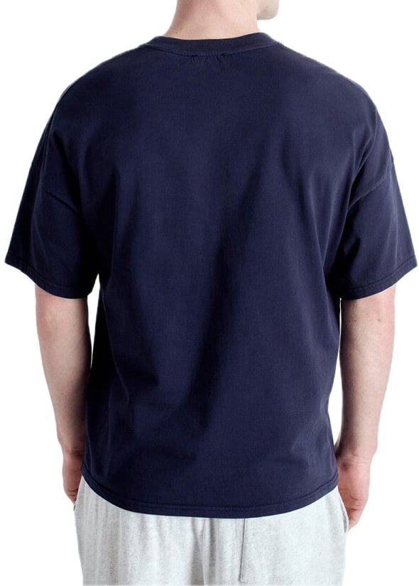 American Vintage t-shirt navy Blauw