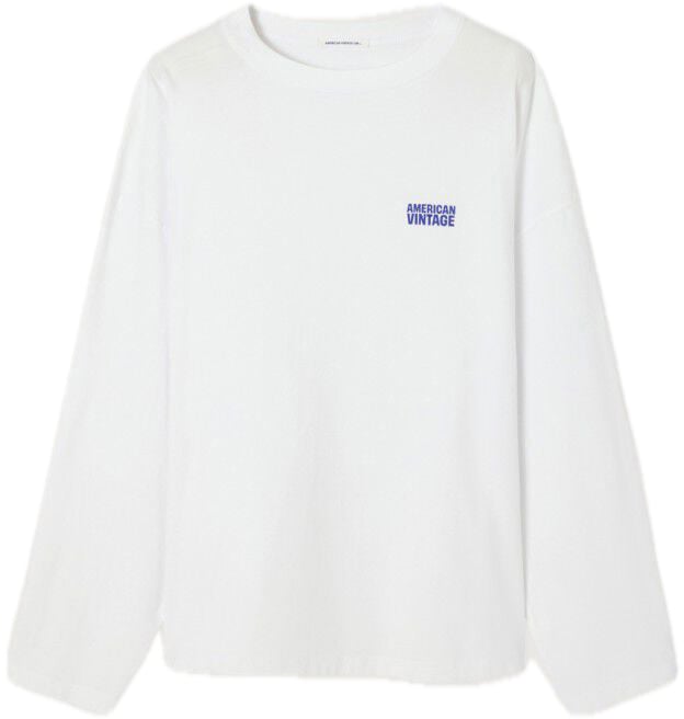 American Vintage t-shirt white Wit