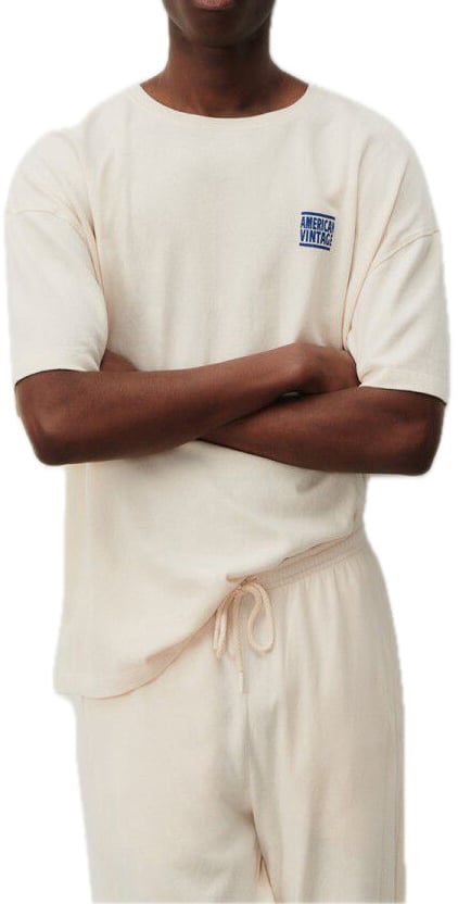 American Vintage t-shirt ecru Beige