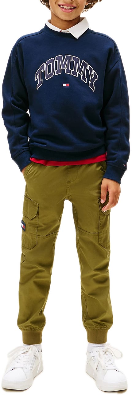 Tommy Hilfiger varsity raised sweatshirt Blauw