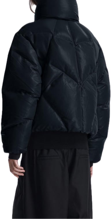 Krakatau korte nylon puffer Blauw