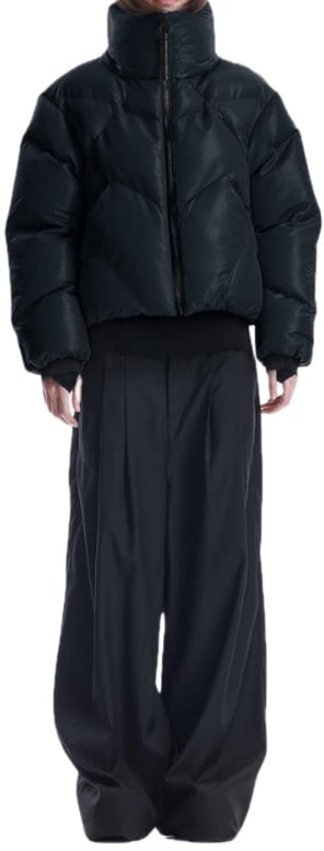 Krakatau korte nylon puffer Blauw