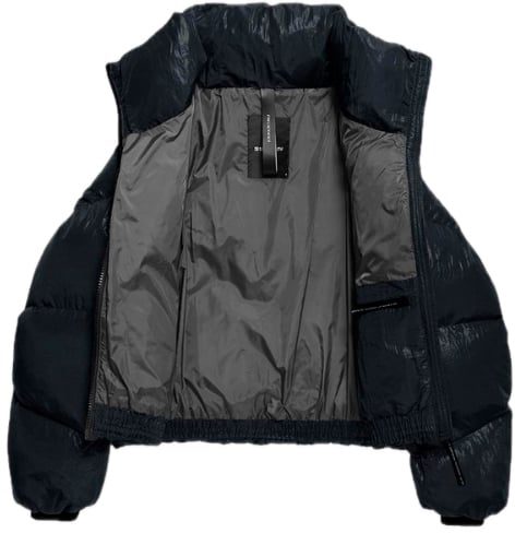 Krakatau korte nylon puffer Blauw