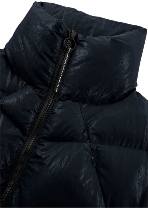 Krakatau korte nylon puffer Blauw