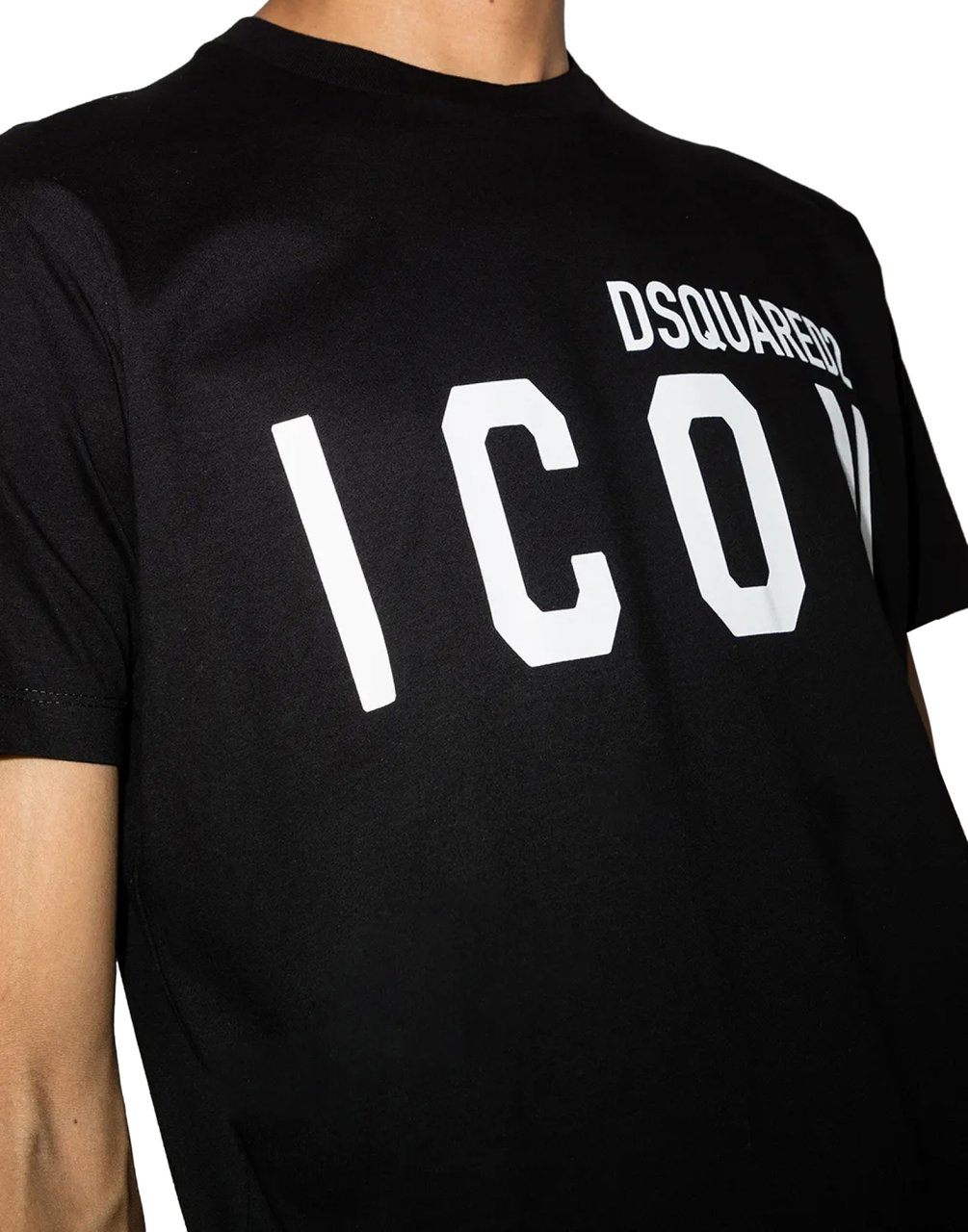 Dsquared2 Heren ICON Large T-Shirt Zwart Zwart