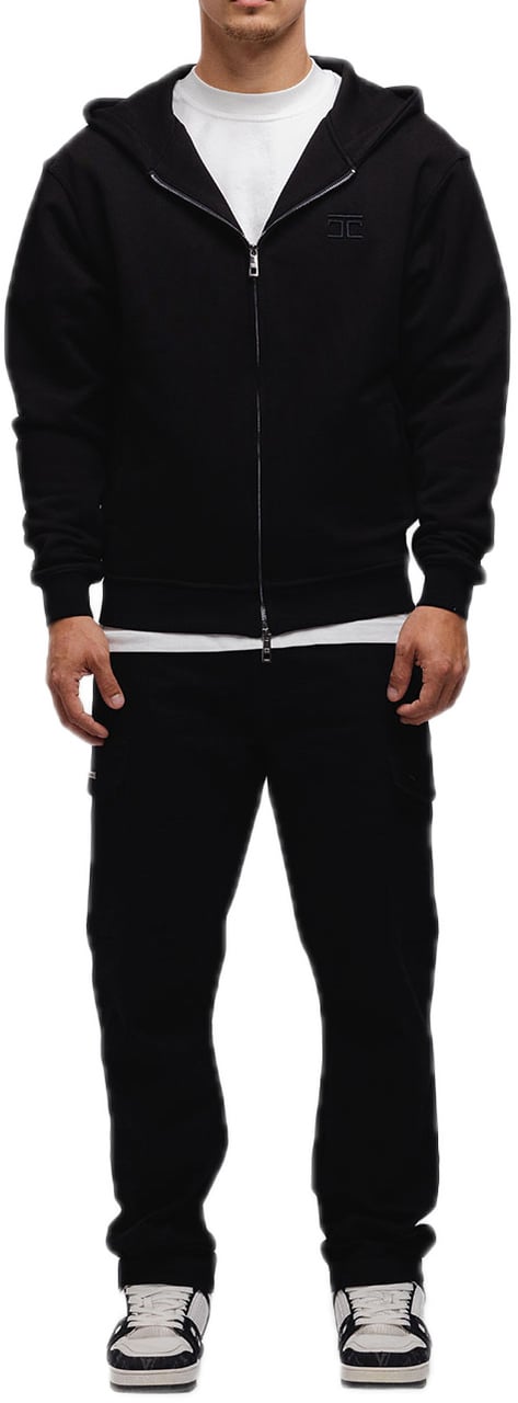 JORCUSTOM Angel Zip Hoodie Black Zwart