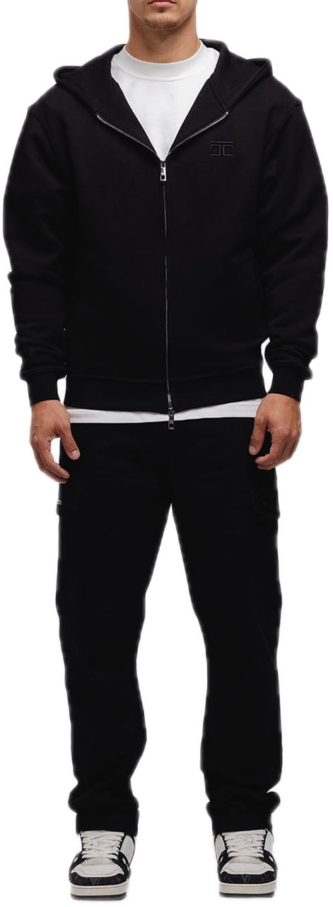 JORCUSTOM LoveAngel Zip Hoodie Black Zwart