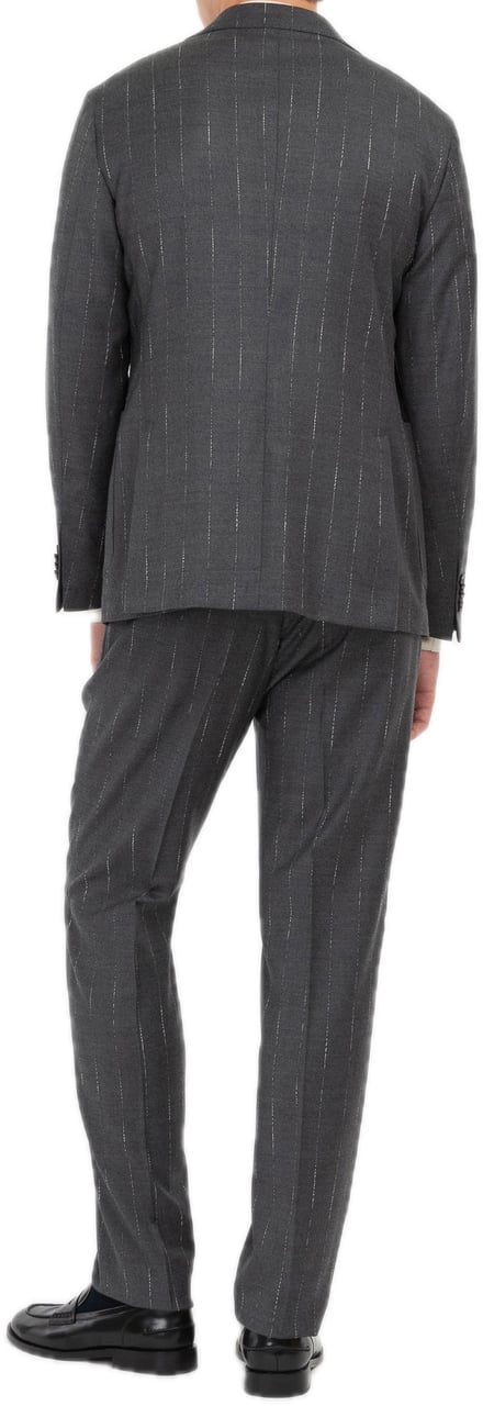 Manuel Ritz Suit grey stripe Grijs