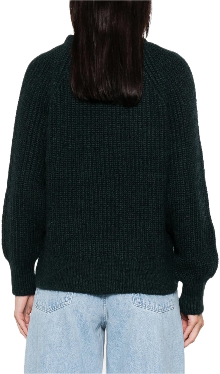 Anine Bing pull donker groen logo Groen