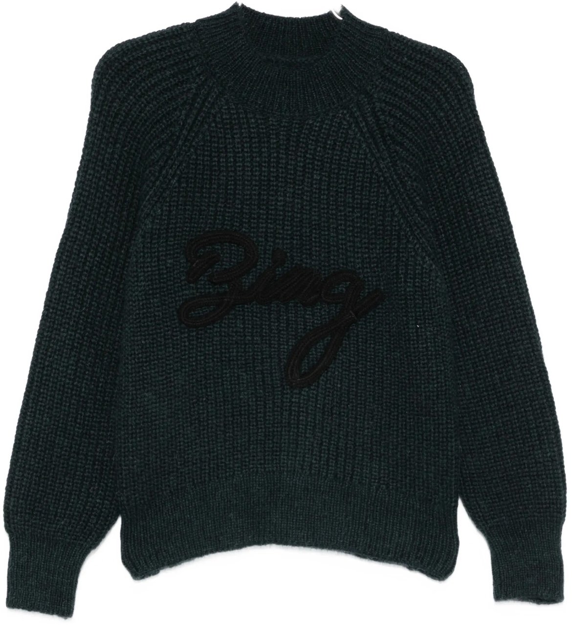 Anine Bing pull donker groen logo Groen