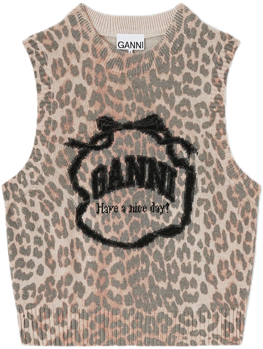 Ganni top leopard Dierenprint