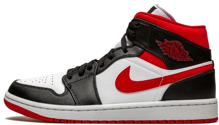 Nike Air Jordan 1 Mid Gym Red Black White Zwart