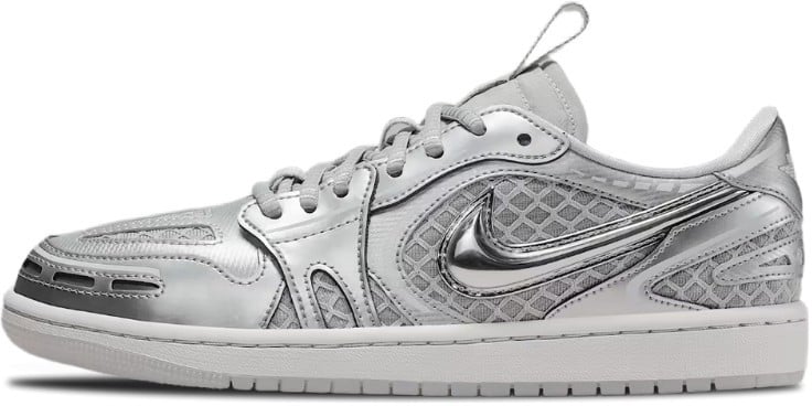 Nike Air Jordan 1 Low Method of Make V3 Metallic Silver Grijs