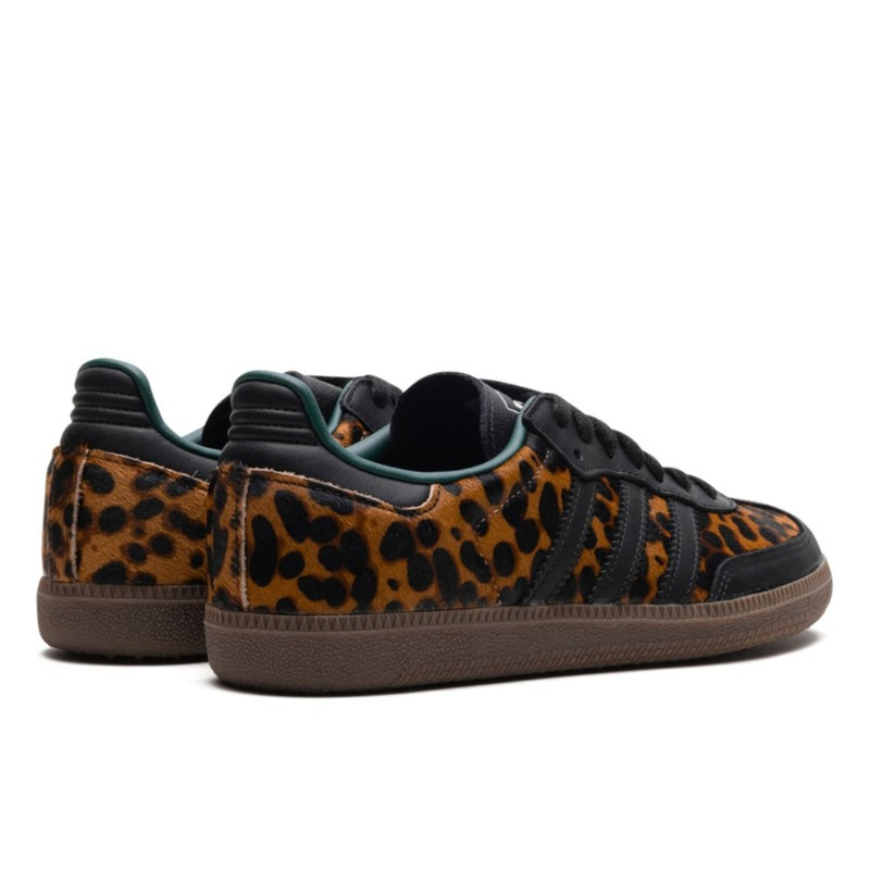 Adidas Adidas Samba OG Black Green Leopard Zwart