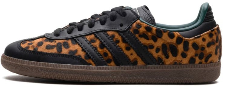 Adidas Adidas Samba OG Black Green Leopard Zwart