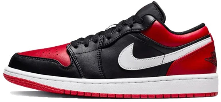 Nike Air Jordan 1 Low Alternate Bred Toe Zwart