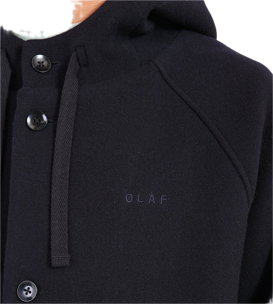ØLÅF duffelcoat blue Blauw