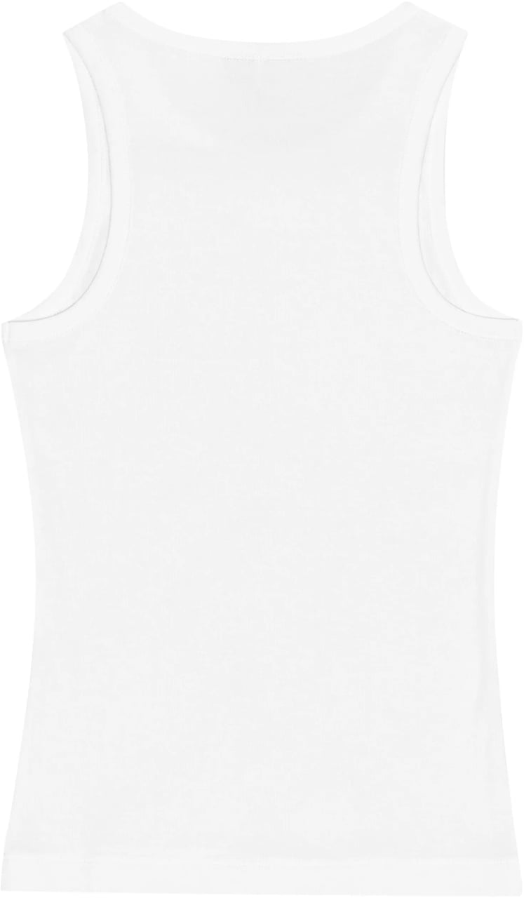 Ganni top white Wit