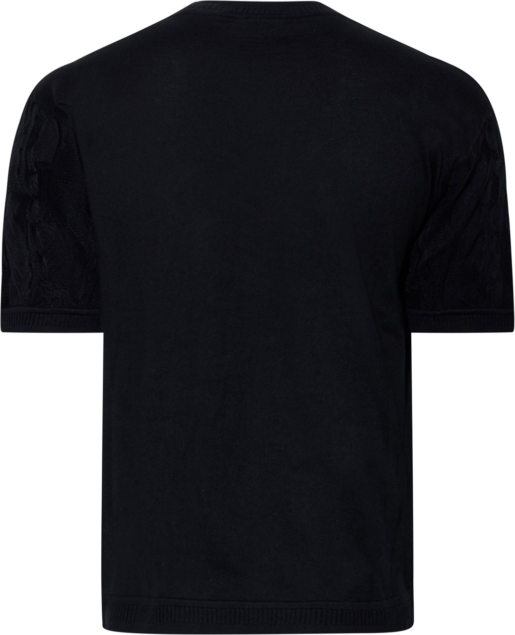 Carlo Colucci Oversized Knit Tee Black Zwart