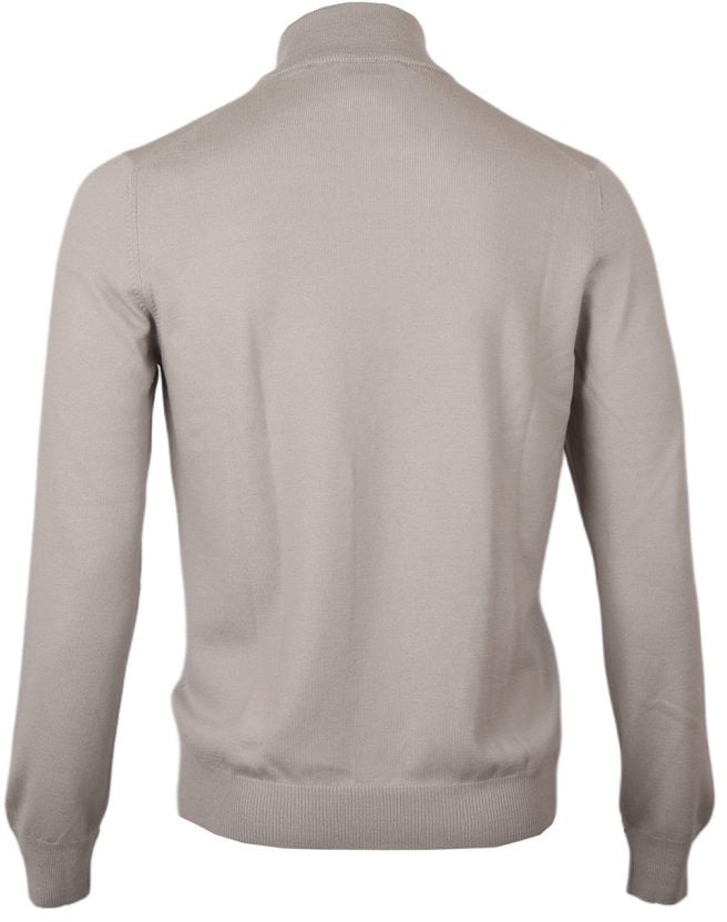 Gran Sasso Half zip trui grijs Grijs