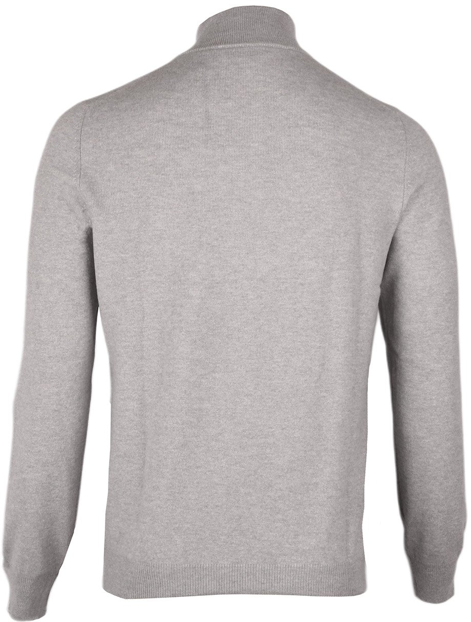 Gran Sasso Half zip trui grijs Grijs