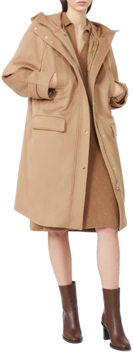 Max Mara Coats Camel Beige