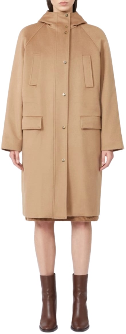 Max Mara Coats Camel Beige