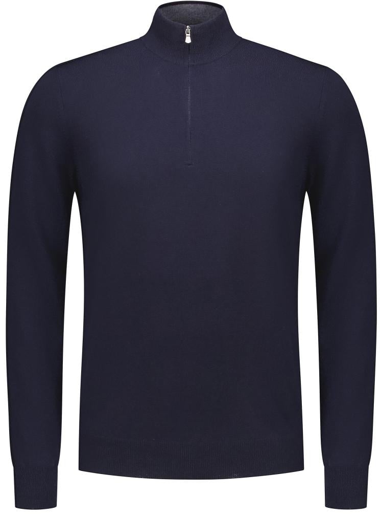 Gran Sasso Mock Zip Blauw