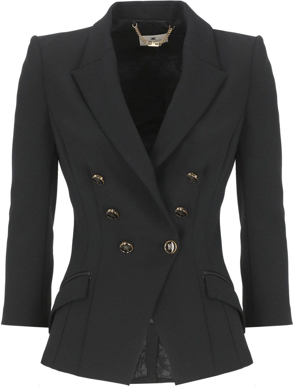 Elisabetta Franchi Jackets Black Zwart