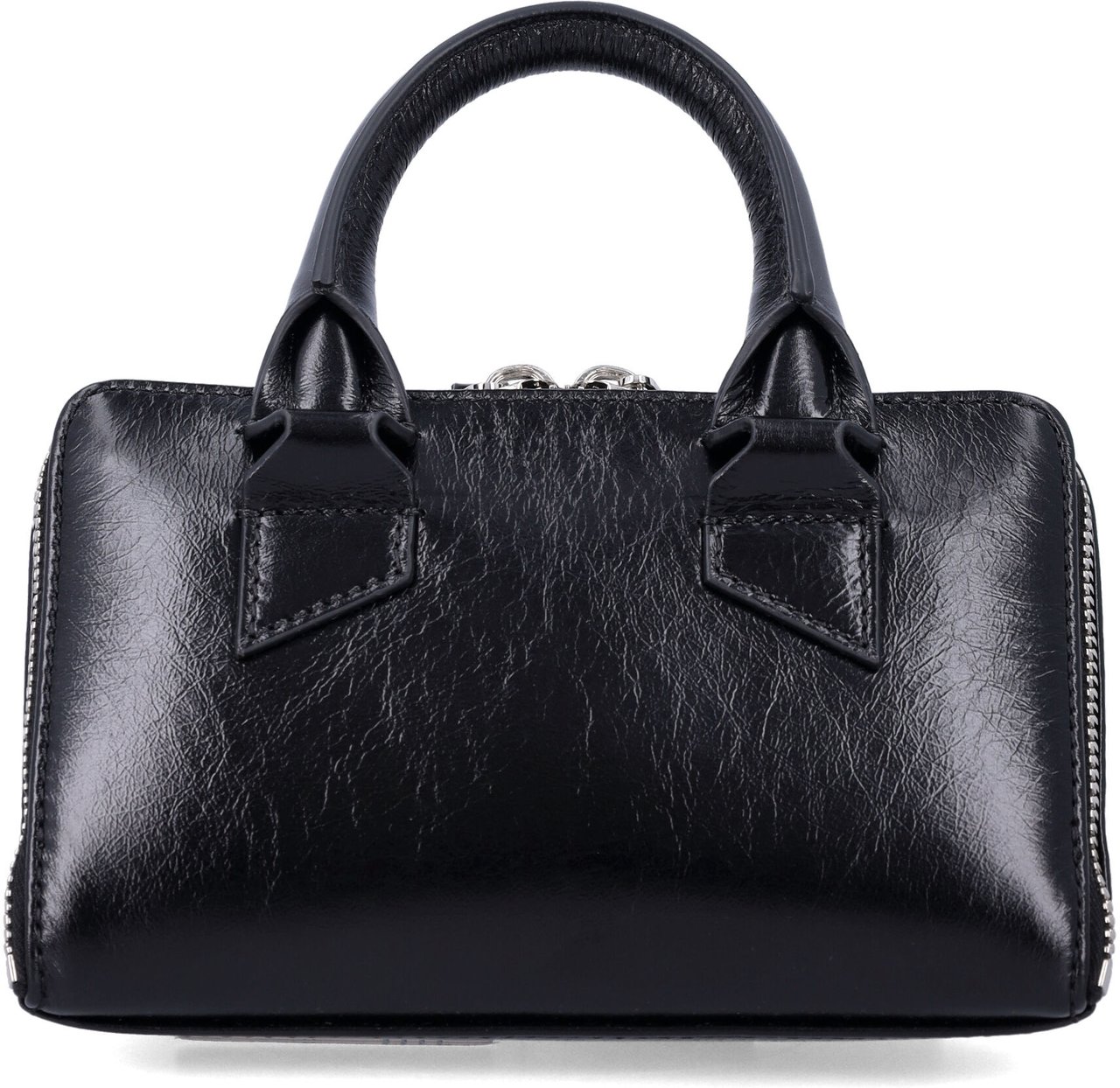 The Attico Friday Mini Bag Patent Nero Zwart