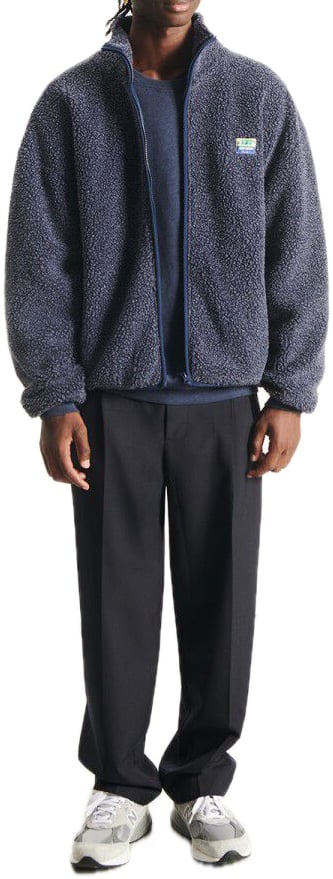 American Vintage fleece blue Blauw