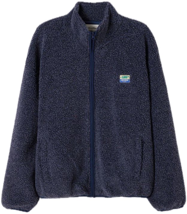 American Vintage fleece blue Blauw
