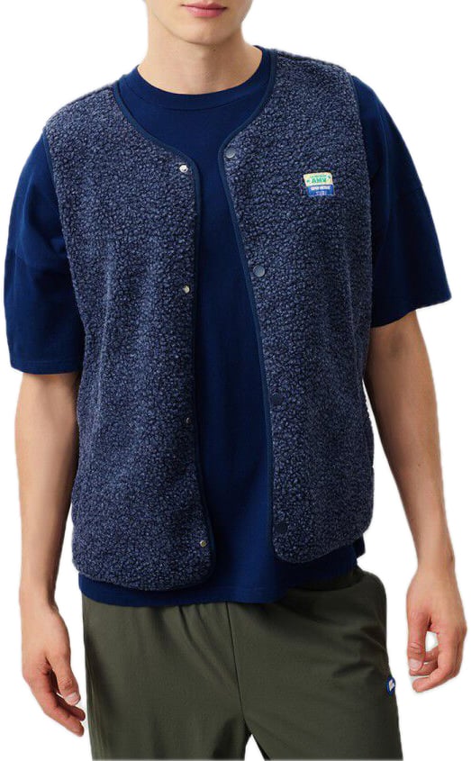 American Vintage fleece bodywarmer Blauw