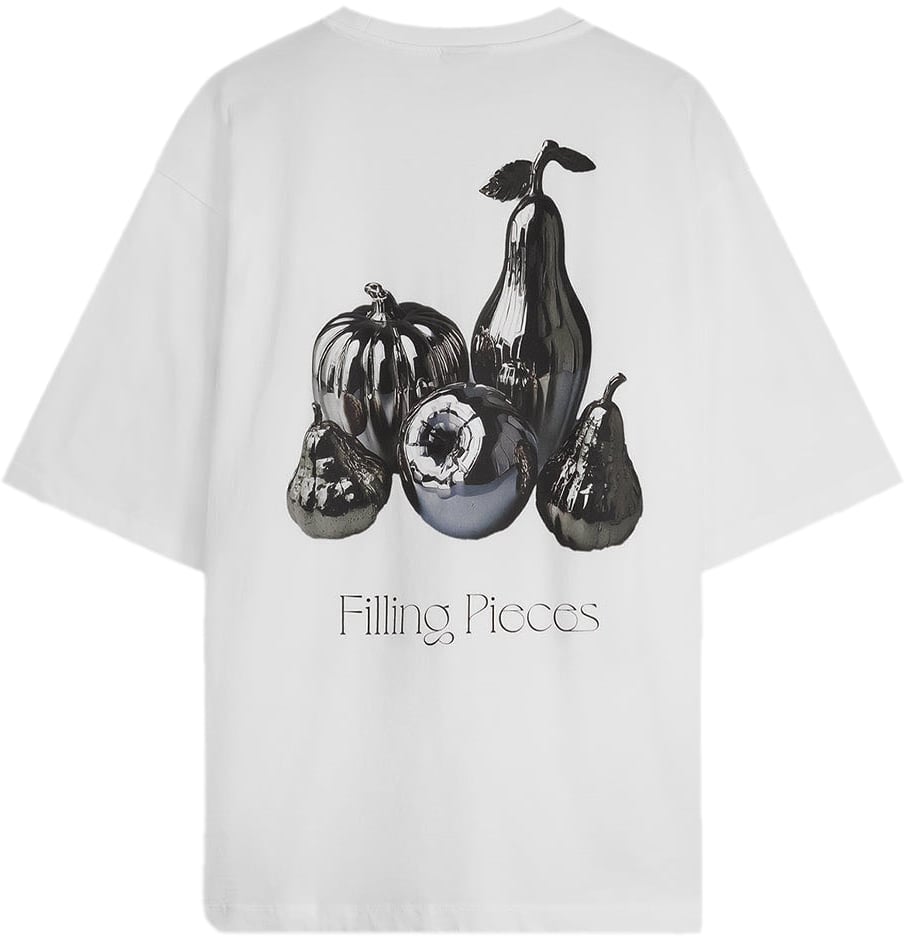 Filling Pieces T-shirt Boxy Chrome Fruit White Wit