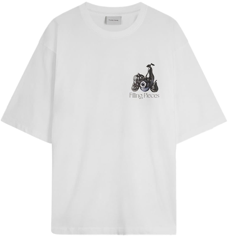 Filling Pieces T-shirt Boxy Chrome Fruit White Wit