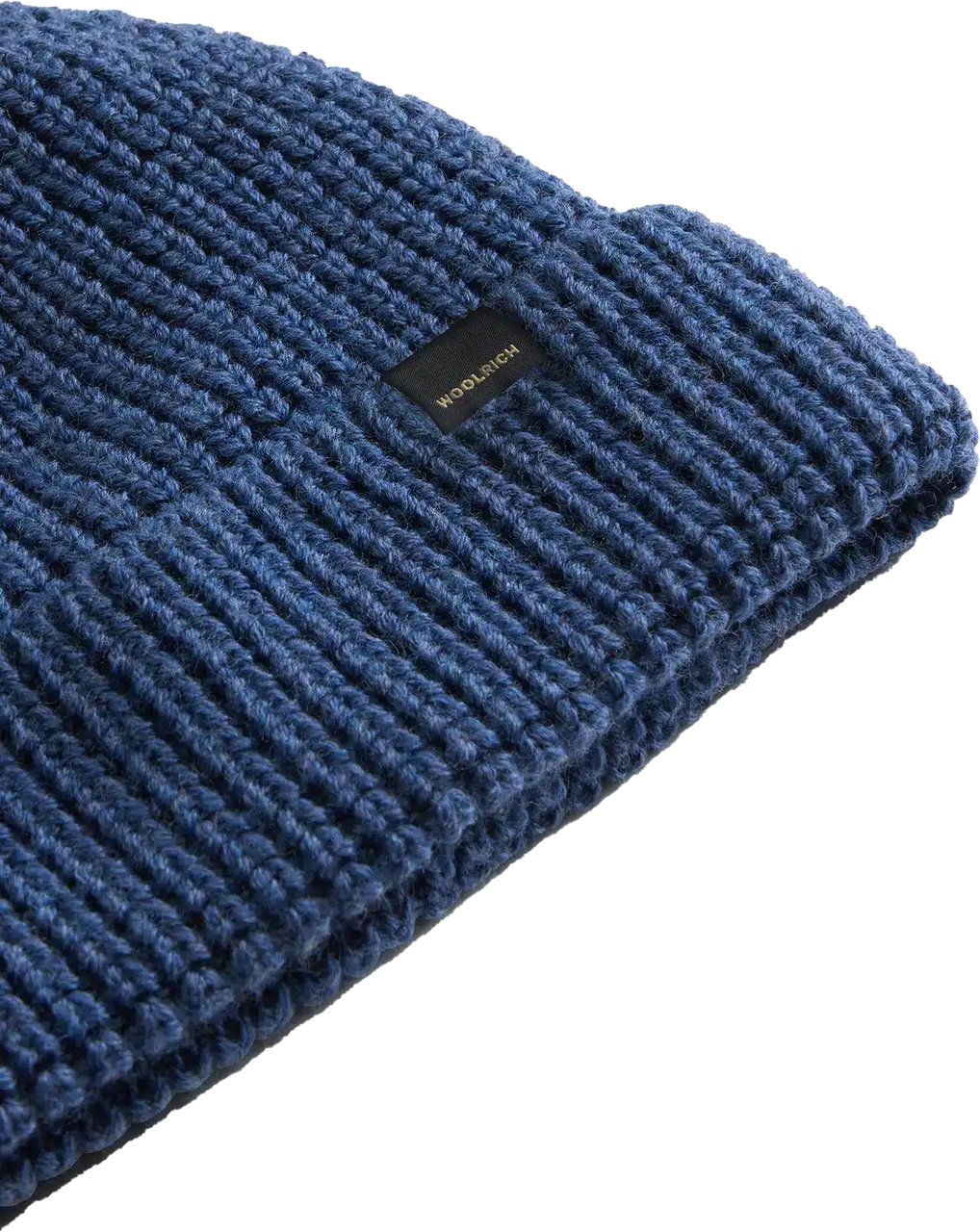 Woolrich Merino Waffle Beanie Bering Sea Blauw