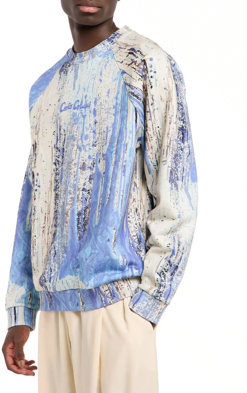 Carlo Colucci Ai Drip Sweater Beige Beige