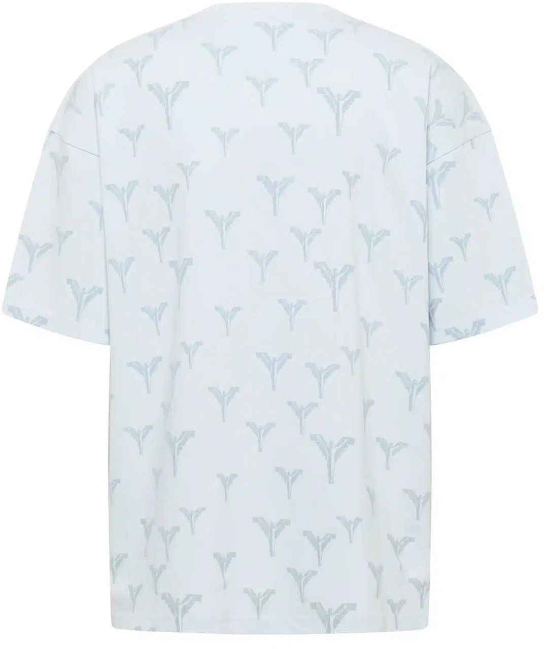 Carlo Colucci Clean Logo Tee Light Blue Blauw