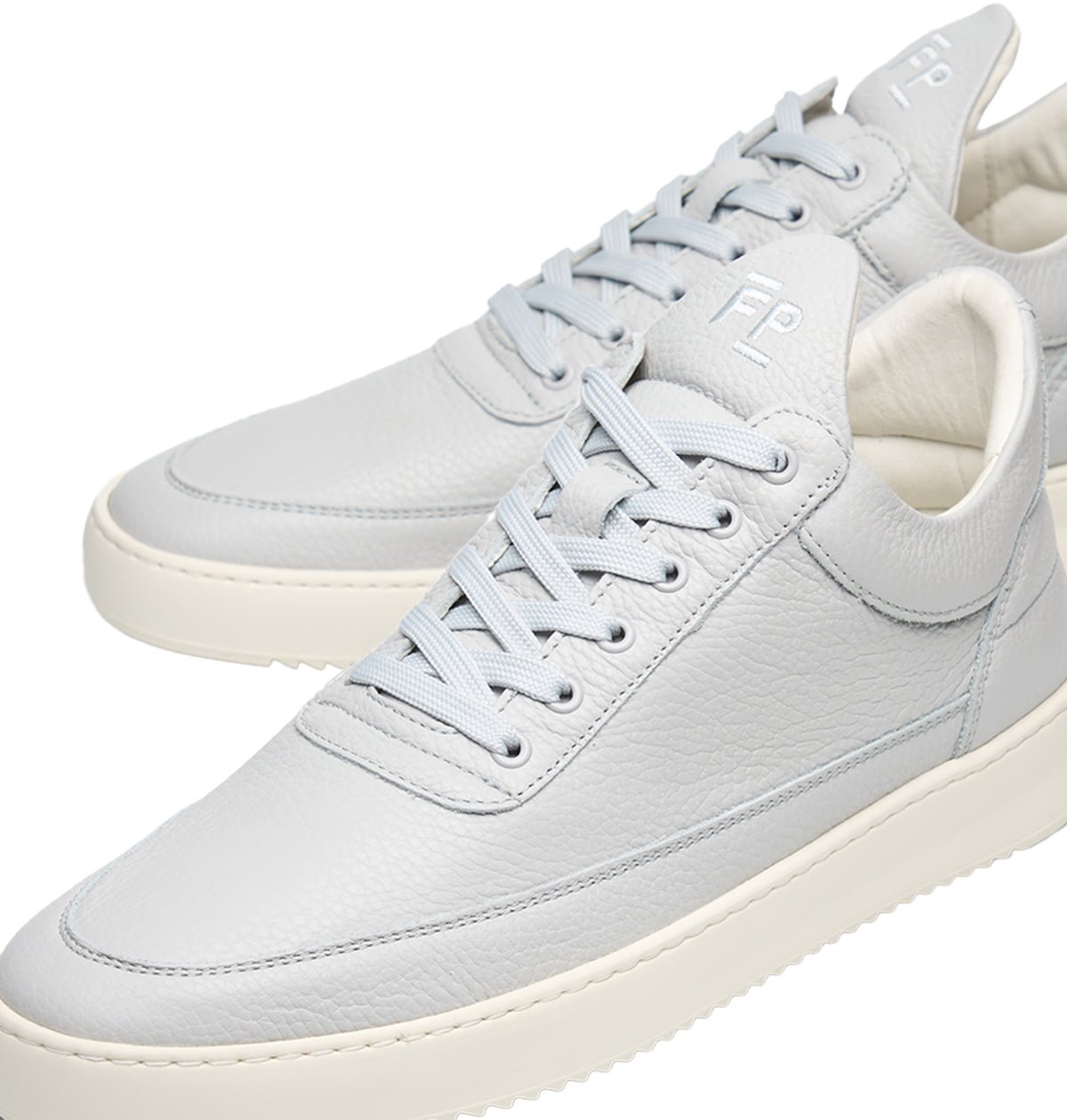 Filling Pieces Low Top Grain Light Grey Grijs
