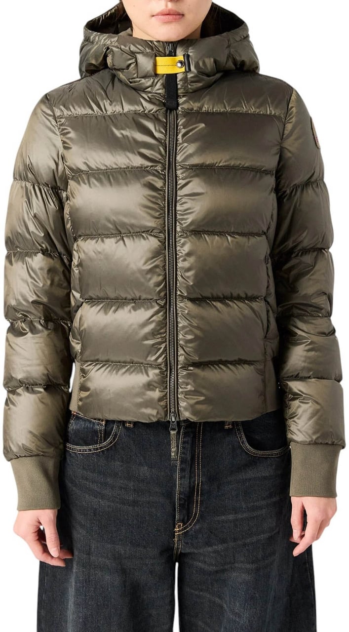 Parajumpers Doudoune Mariah Olive Grey courte capuche Parajumpers Femme PWPUSX42 0103 Divers