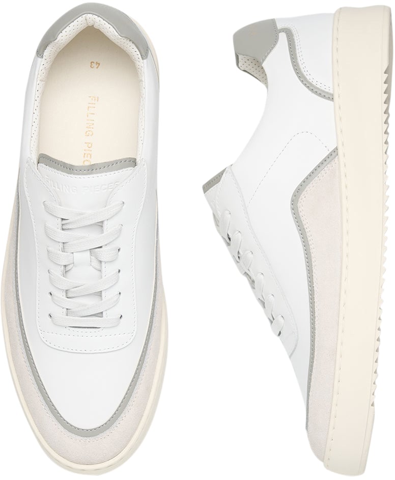 Filling Pieces Mondo Stack Nappa White / Grey Wit
