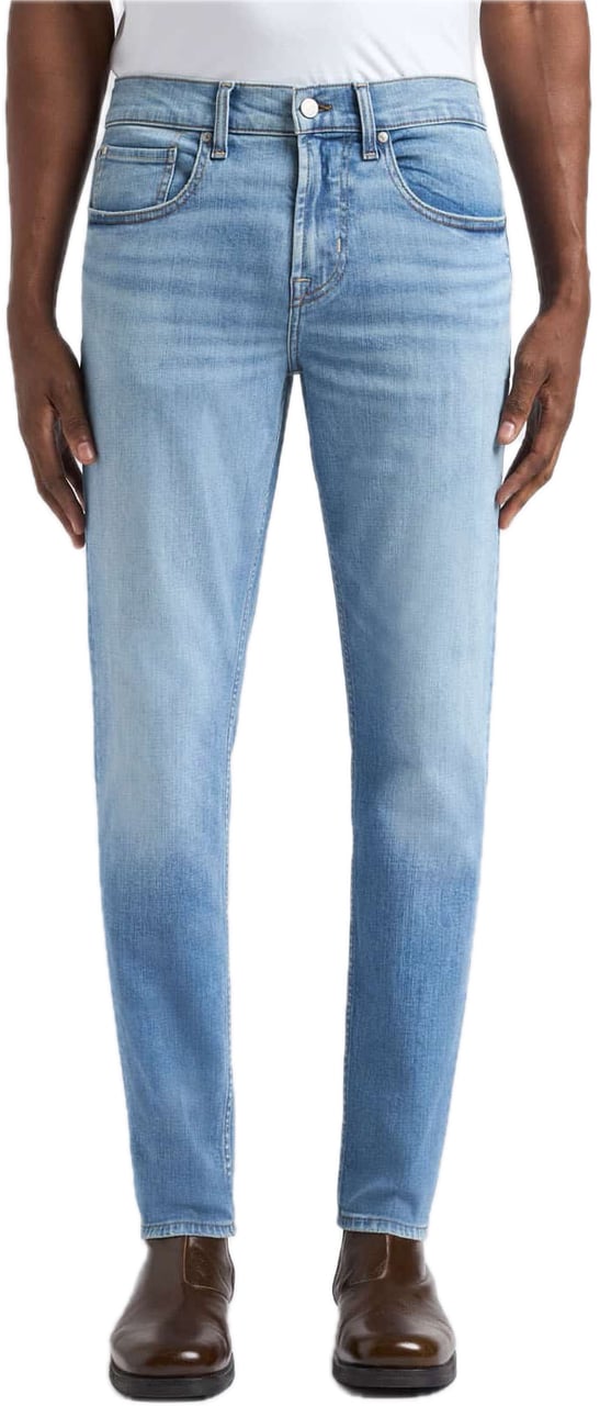 7 For All Mankind Slimmy Tapered Raincloud 1vv Blauw