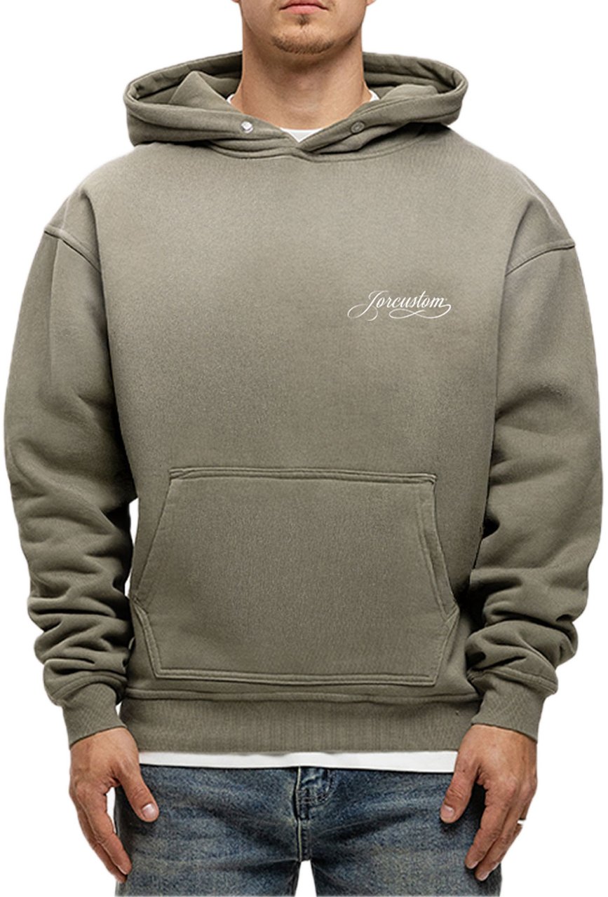 JORCUSTOM Hoodie Handscript Groen