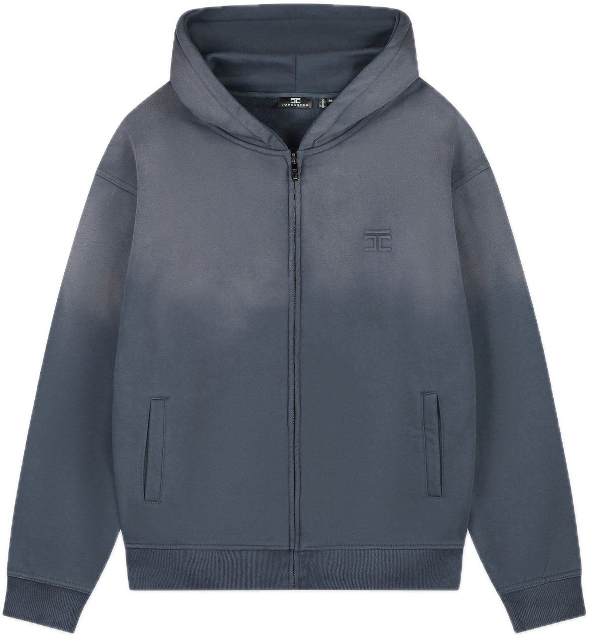 JORCUSTOM Sunfade Zipped hoodie Blauw