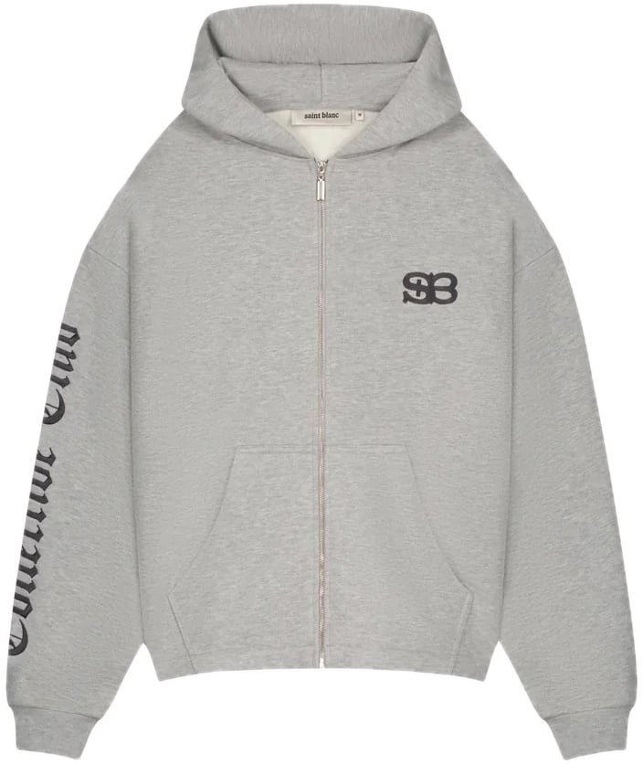 Saint Blanc Collective academy loose fit zipper Grijs