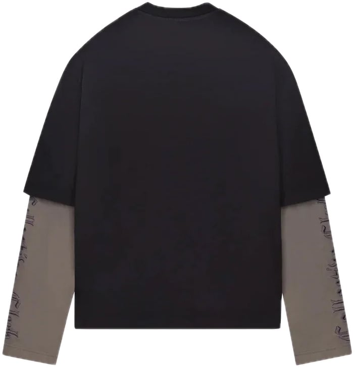 Saint Blanc Collective double long shirt Zwart