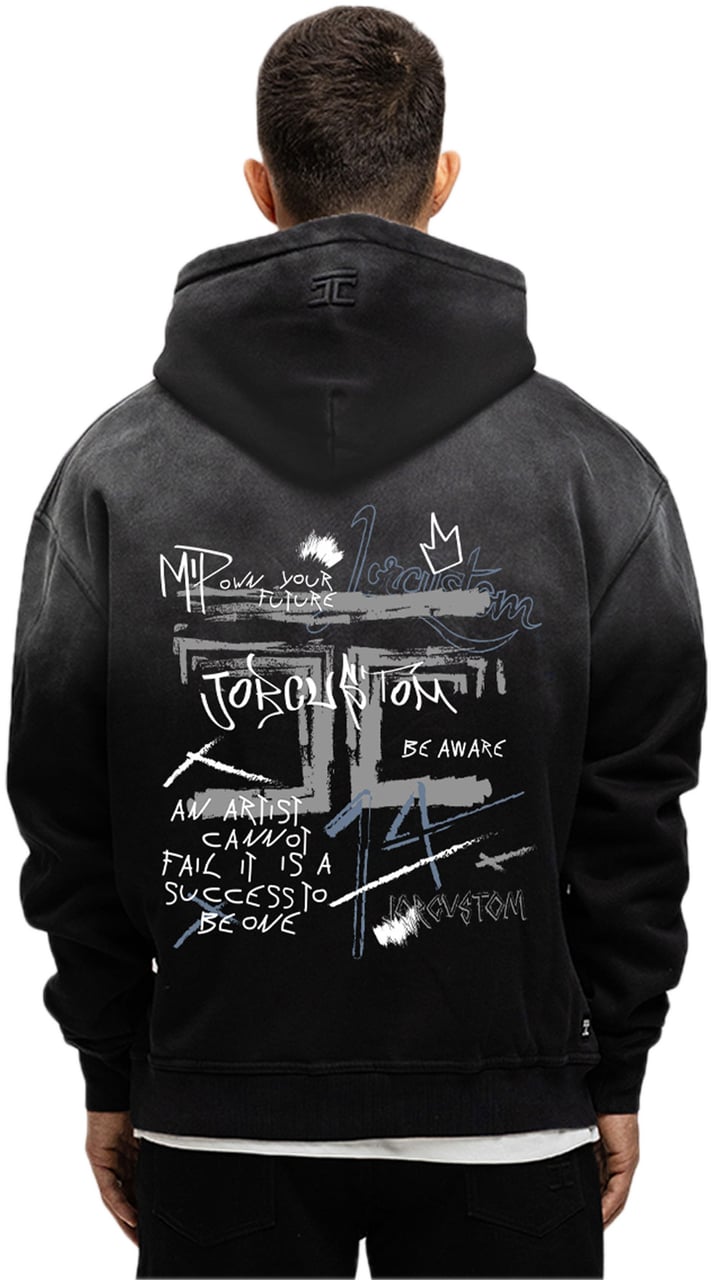 JORCUSTOM Artist Sun Hoodie Black Zwart