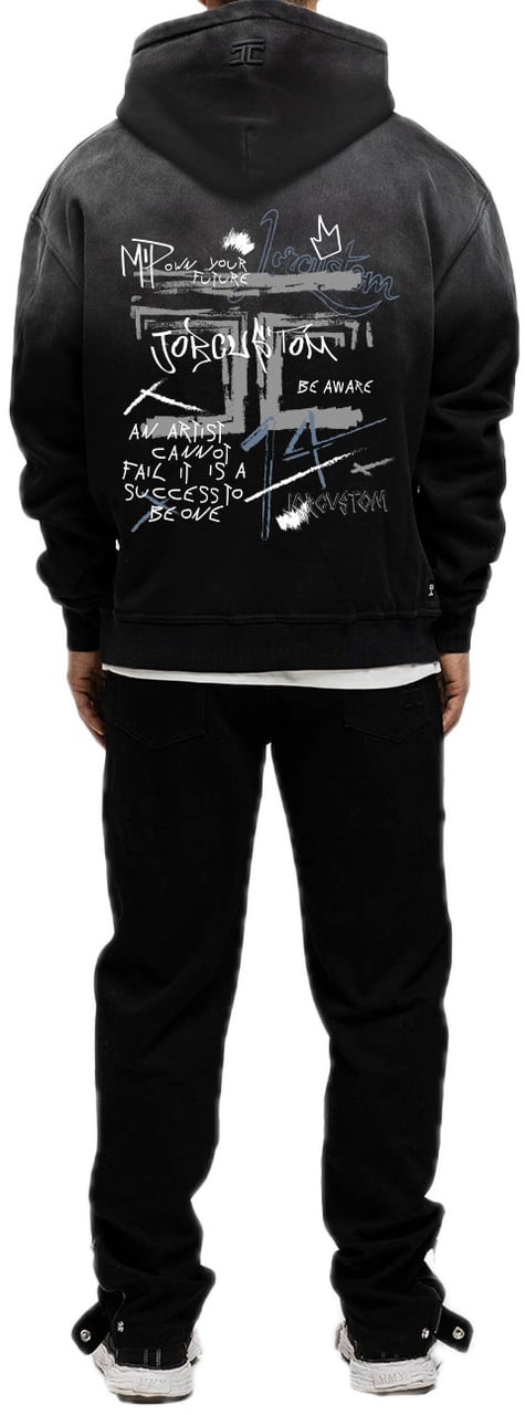 JORCUSTOM Artist Sun Hoodie Black Zwart
